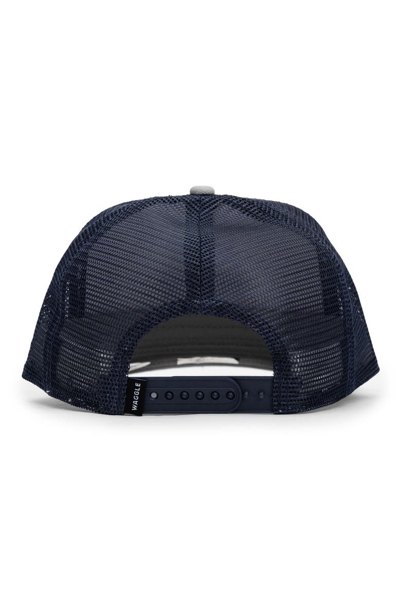 Wagglefest Trucker Hat, Alternate, color, GRAY