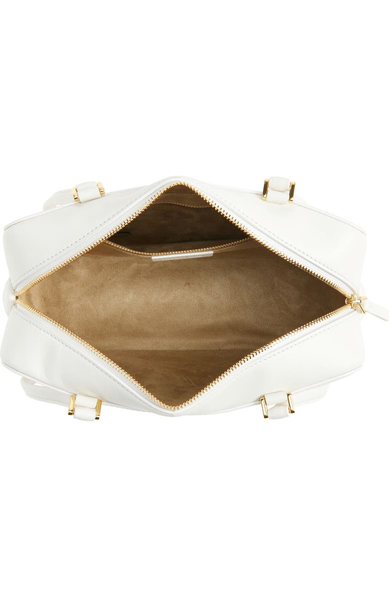 Veronica Beard Boxy Leather Shoulder Bag, Alternate, color, Off White