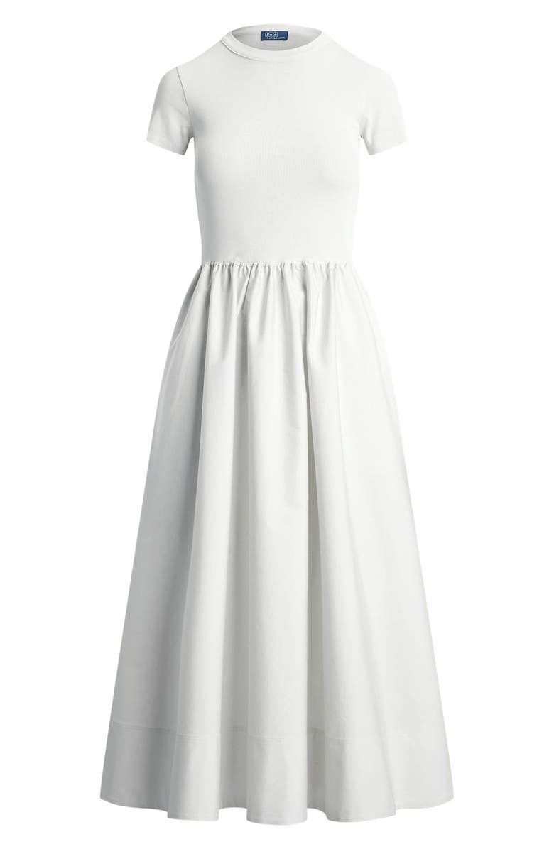 Polo Ralph Lauren Short Sleeve Cotton Midi Dress, Alternate, color,