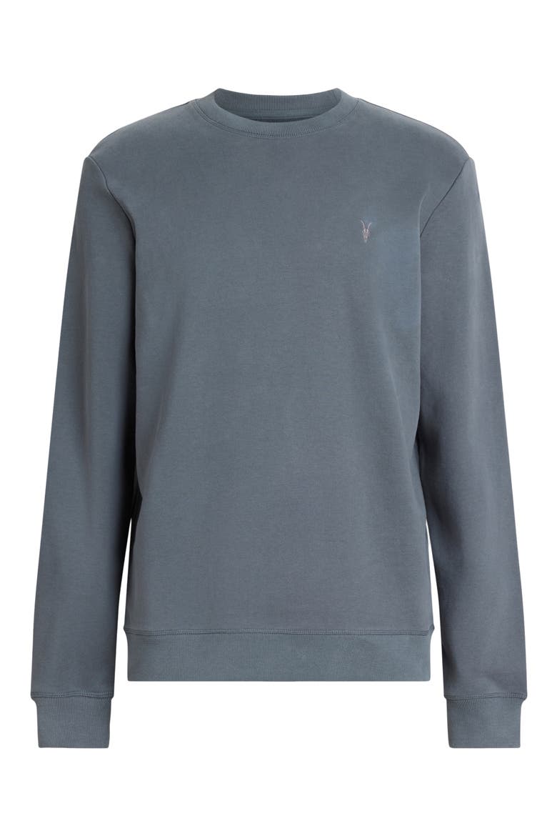 Raven Slim Fit Crewneck Sweatshirt, Alternate, color, BEETLE BLUE