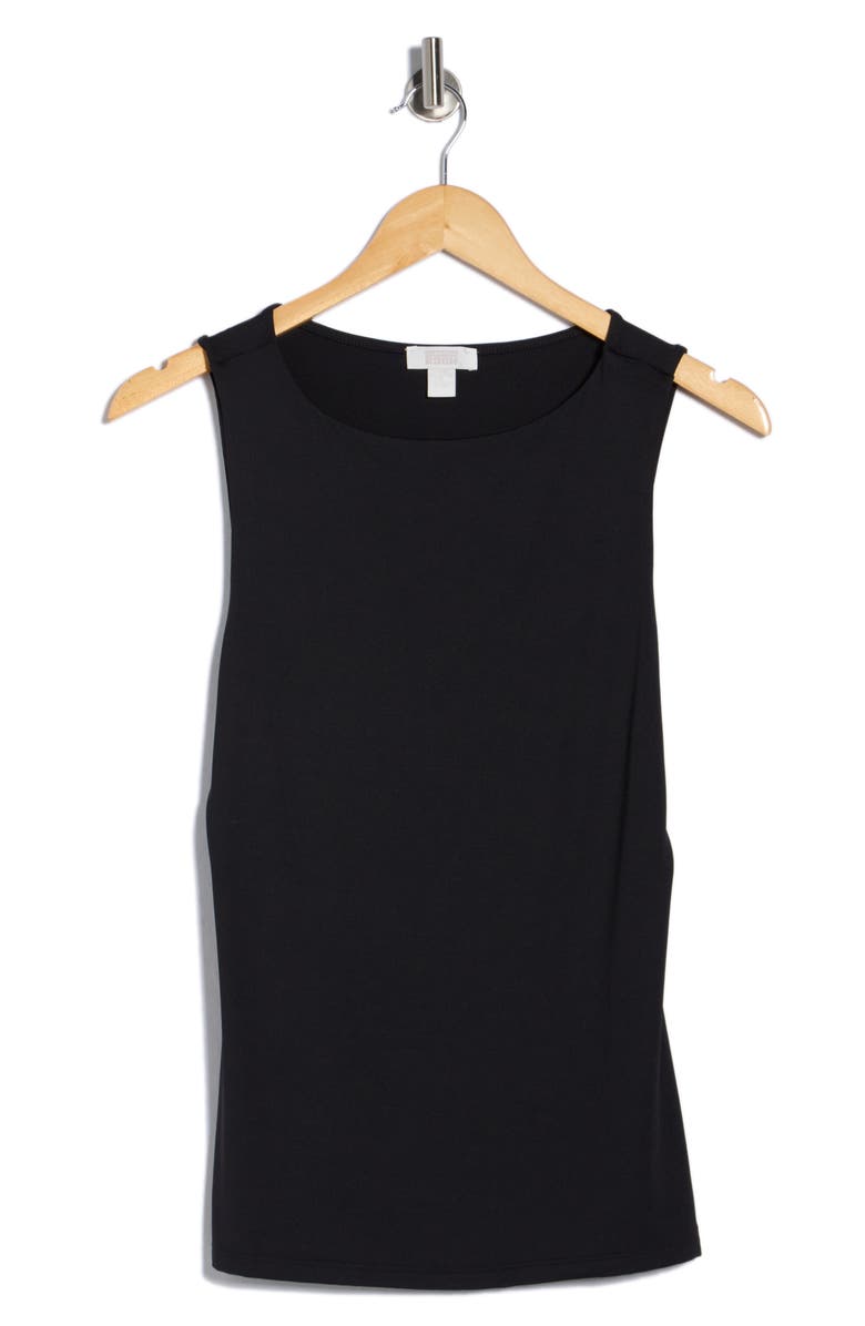 NORDSTROM RACK Scoop Neck Sculpt Knit Tank, Main, color, Black