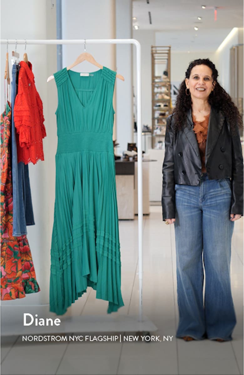 Livia Sleeveless Handkerchief Hem Dress, sales video thumbnail