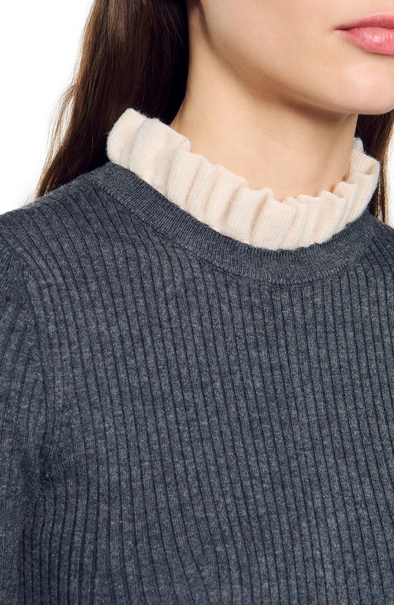 SANDRO Knit maxi dress, Alternate, color, 