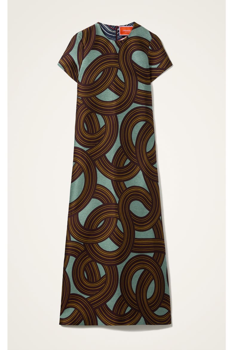 Swing Dress, Alternate, color, Montecarlo Jacquard Dusty Blue