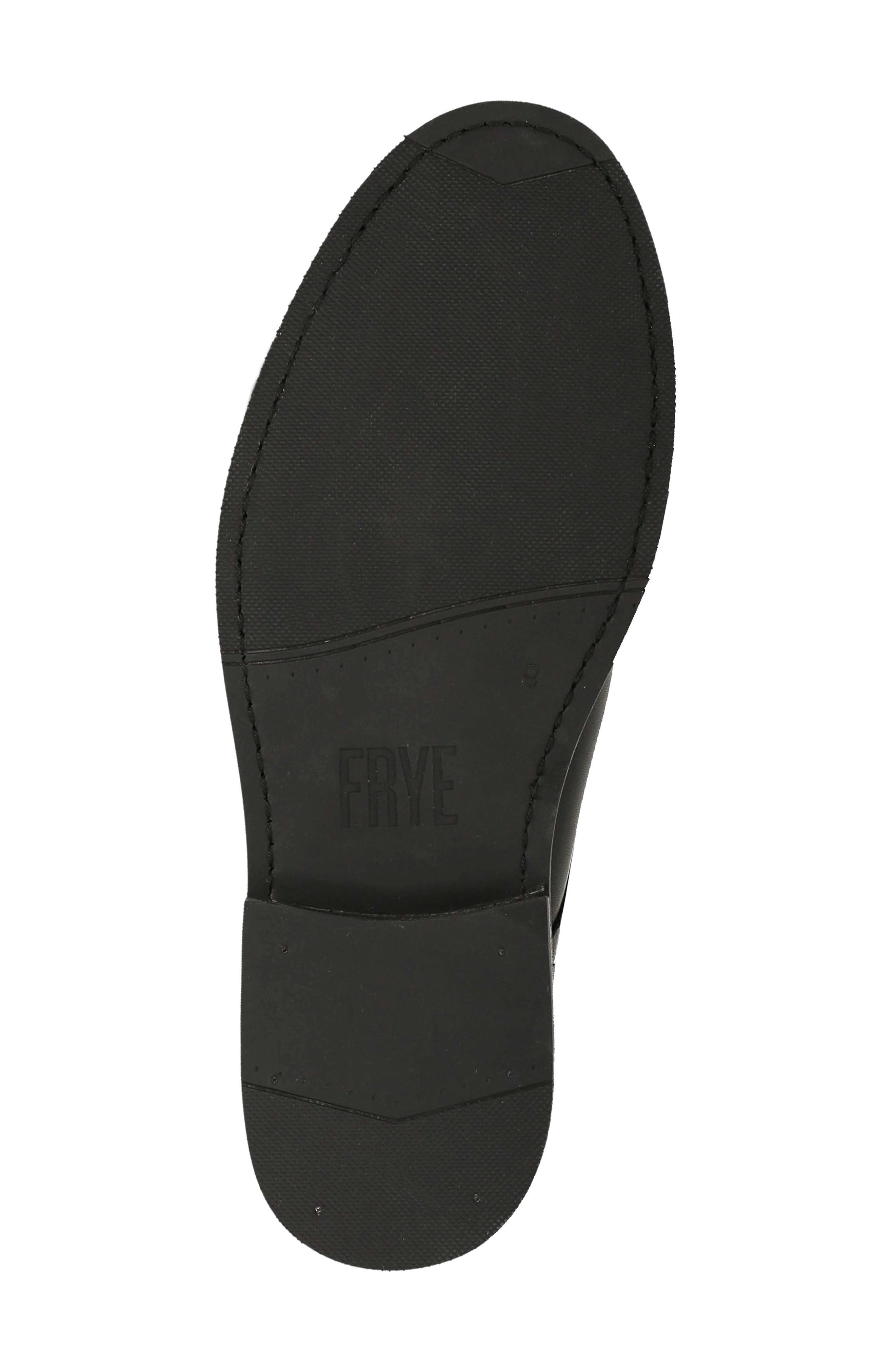 Frye Paul Leather Plain Toe Derby, Alternate, color, Black