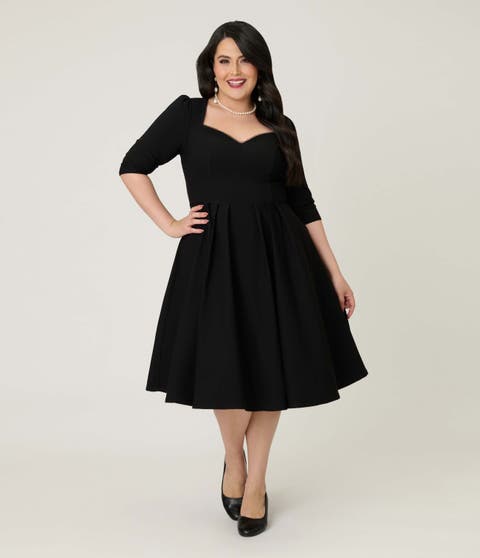 Plus Size Sweetheart Swing Dress