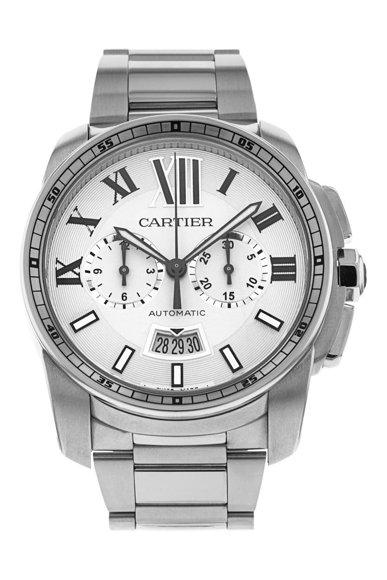 Cartier Preowned 2020 Calibre W7100045 Automatic Bracelet Watch, 42mm, Main, color, SILVER