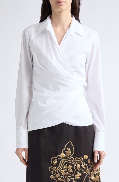Cadea Wrap Cotton Shirt