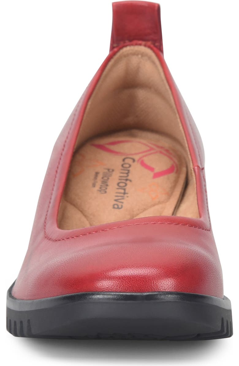 Comfortiva Dillon Wedge Pump, Alternate, color, Cherry Red