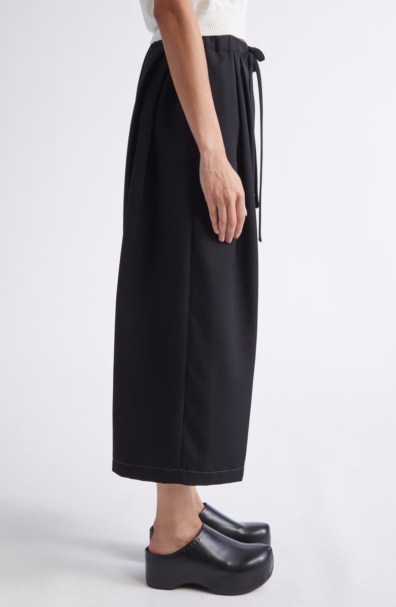 Marni Batavia Virgin Wool Oversize Crop Pants, Alternate, color,
