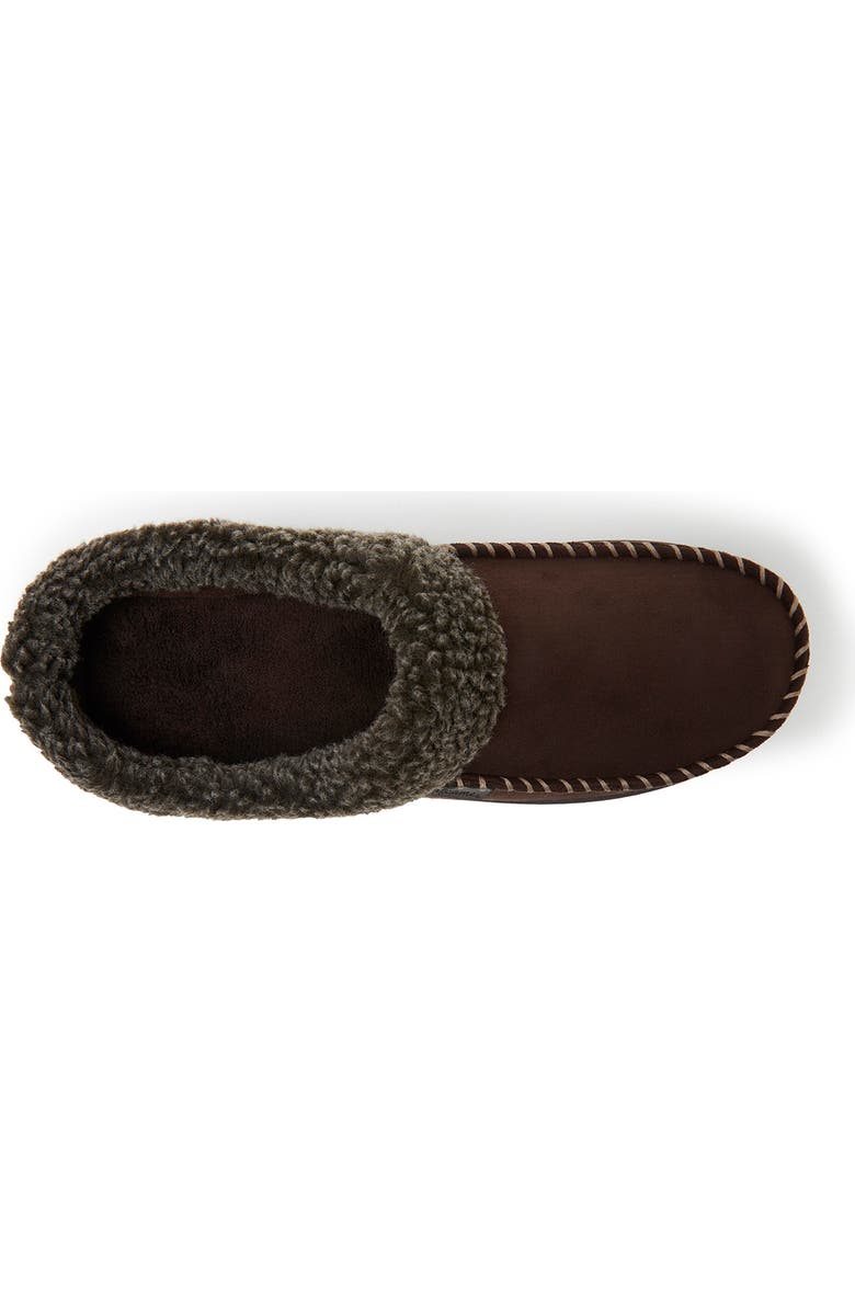 DEARFOAMS Brendan Microfiber Faux Fur Lined Clog Slipper, Alternate, color,