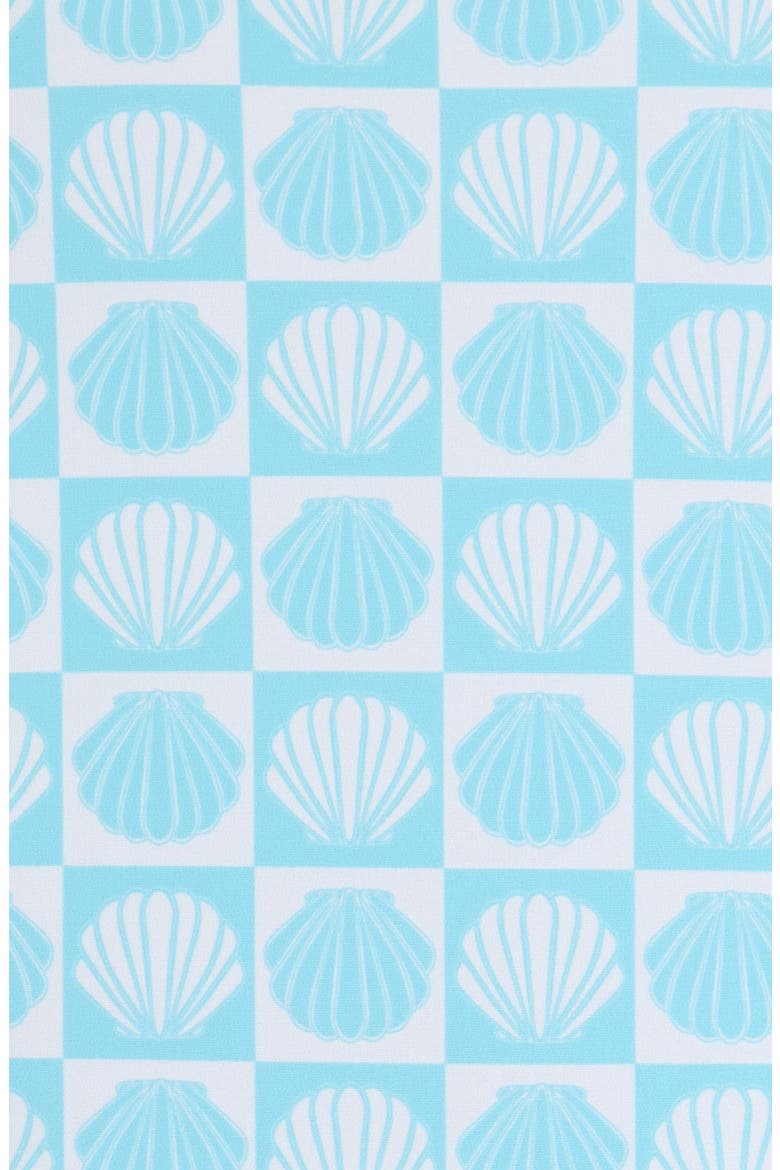 Kids' Ilfracombre Ruffle One-Piece Swimsuit, Alternate, color, BLUE/ CREAM