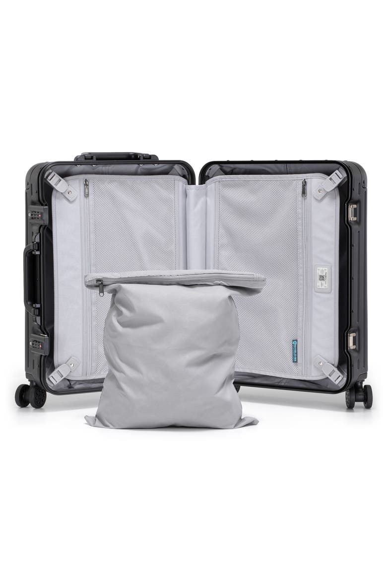 Montro Carry-On Spinner Luggage, Alternate, color, BLACK