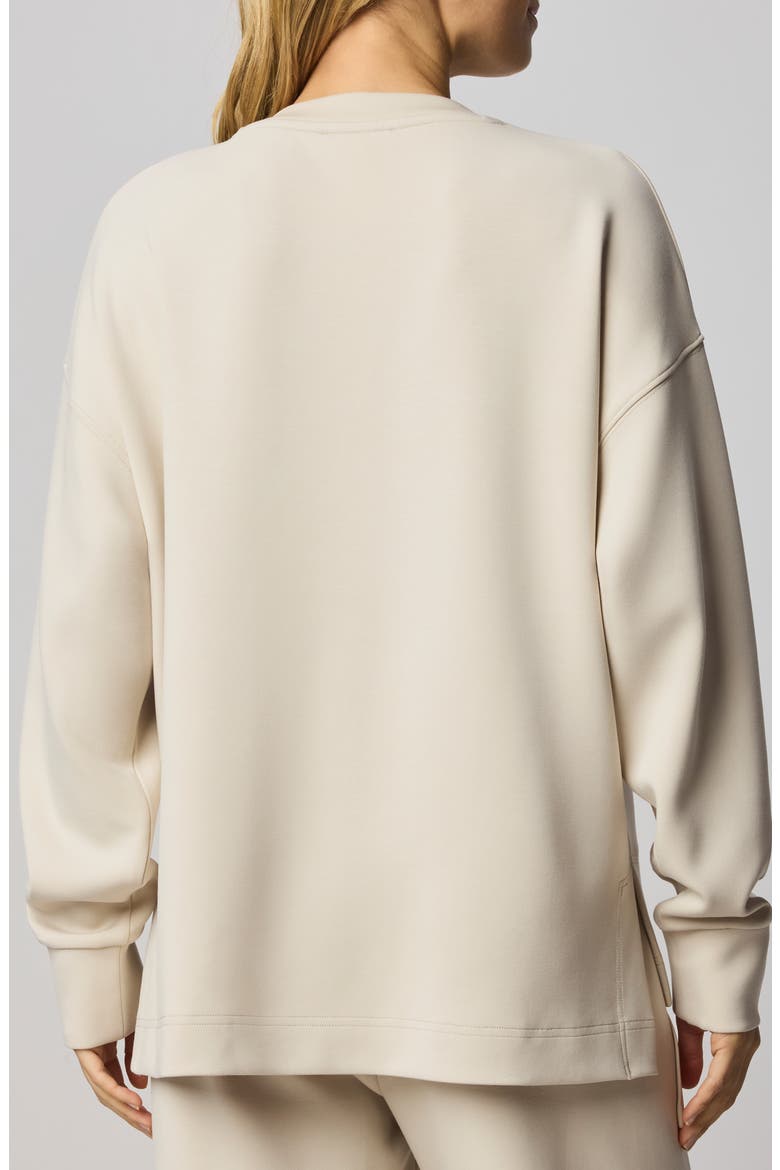 ScubaSoft Crewneck Sweatshirt, Alternate, color, PALE OAK WHITE
