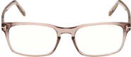 TOM FORD 54mm Rectangular Blue Light Blocking Glasses