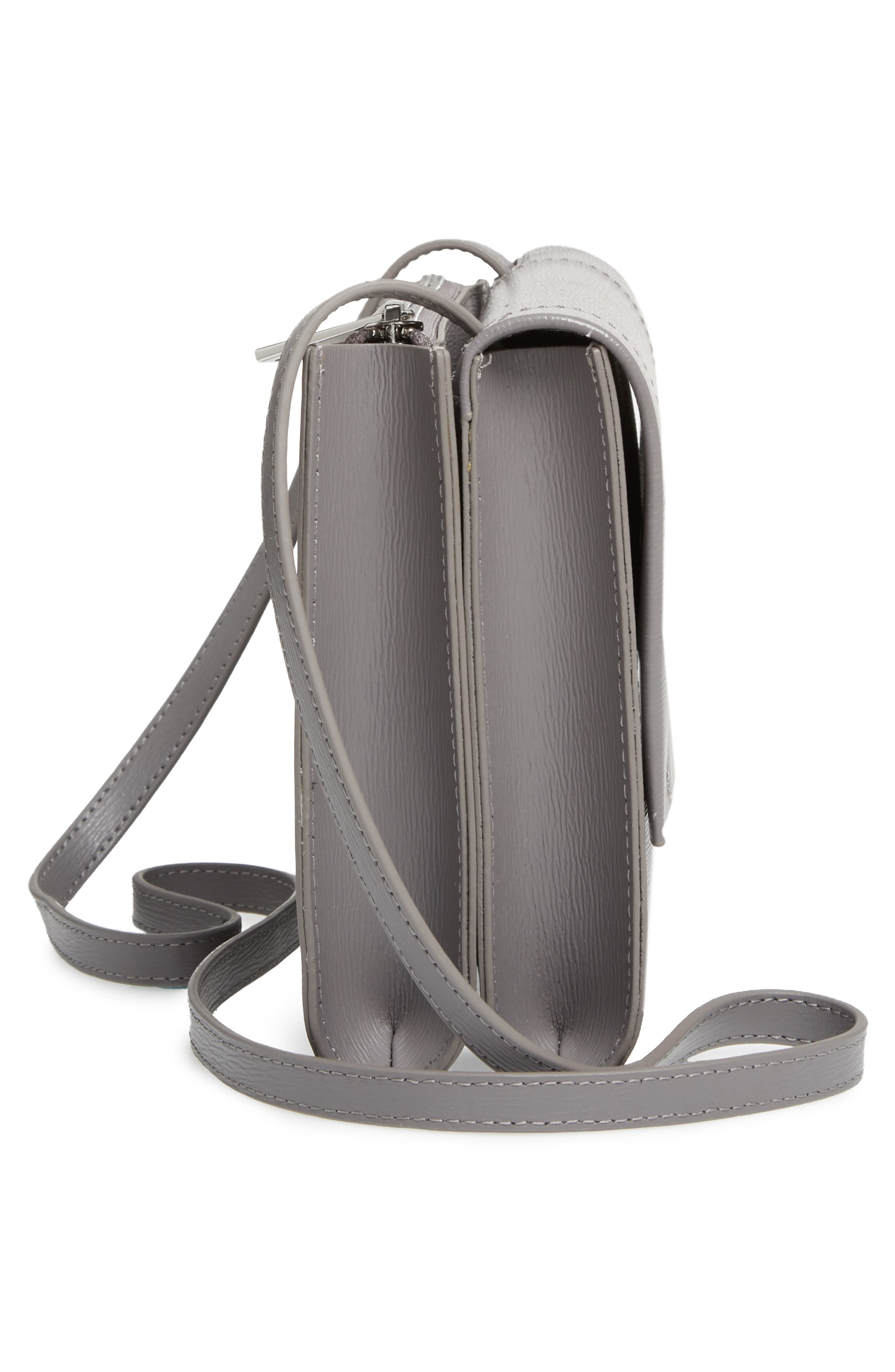 Natalei Leather Crossbody Bag, Alternate, color, DK-GREY