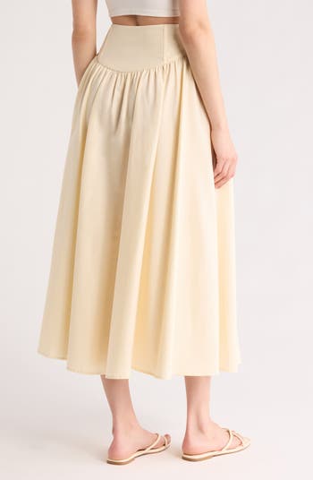 Polina Cotton Maxi Skirt