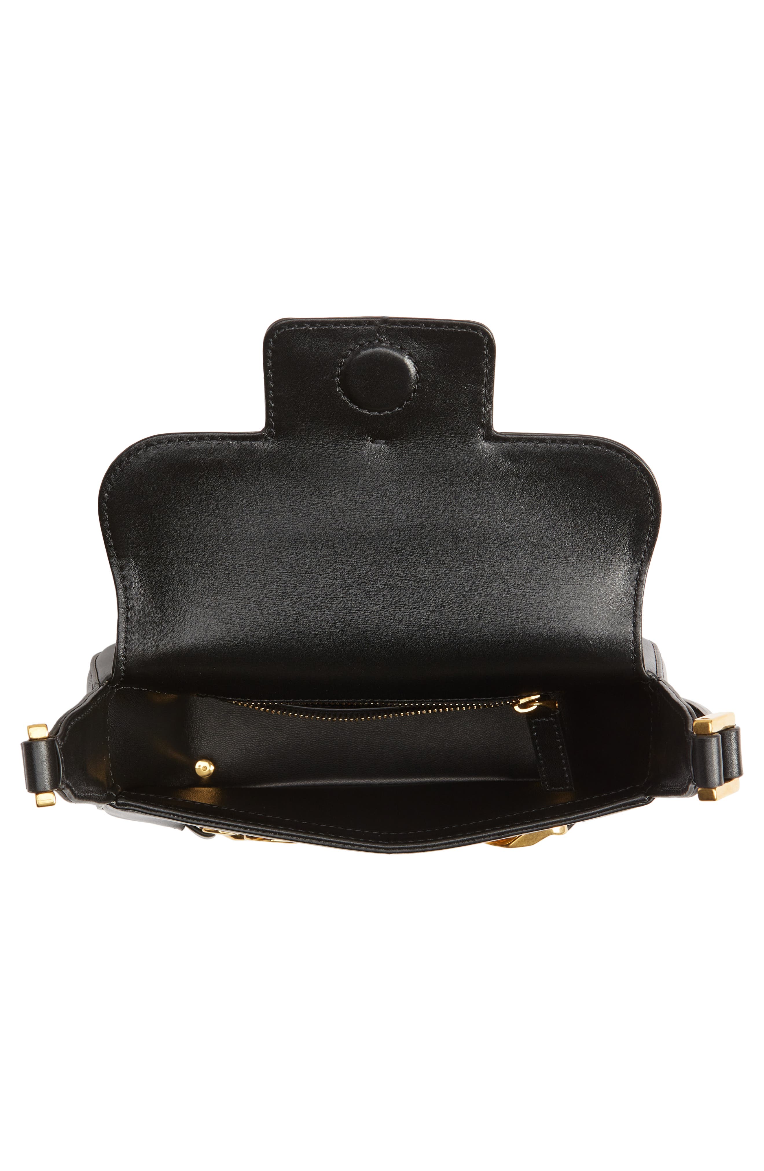 Valentino Garavani Small VLOGO Chain Leather Shoulder Bag, Alternate, color, 