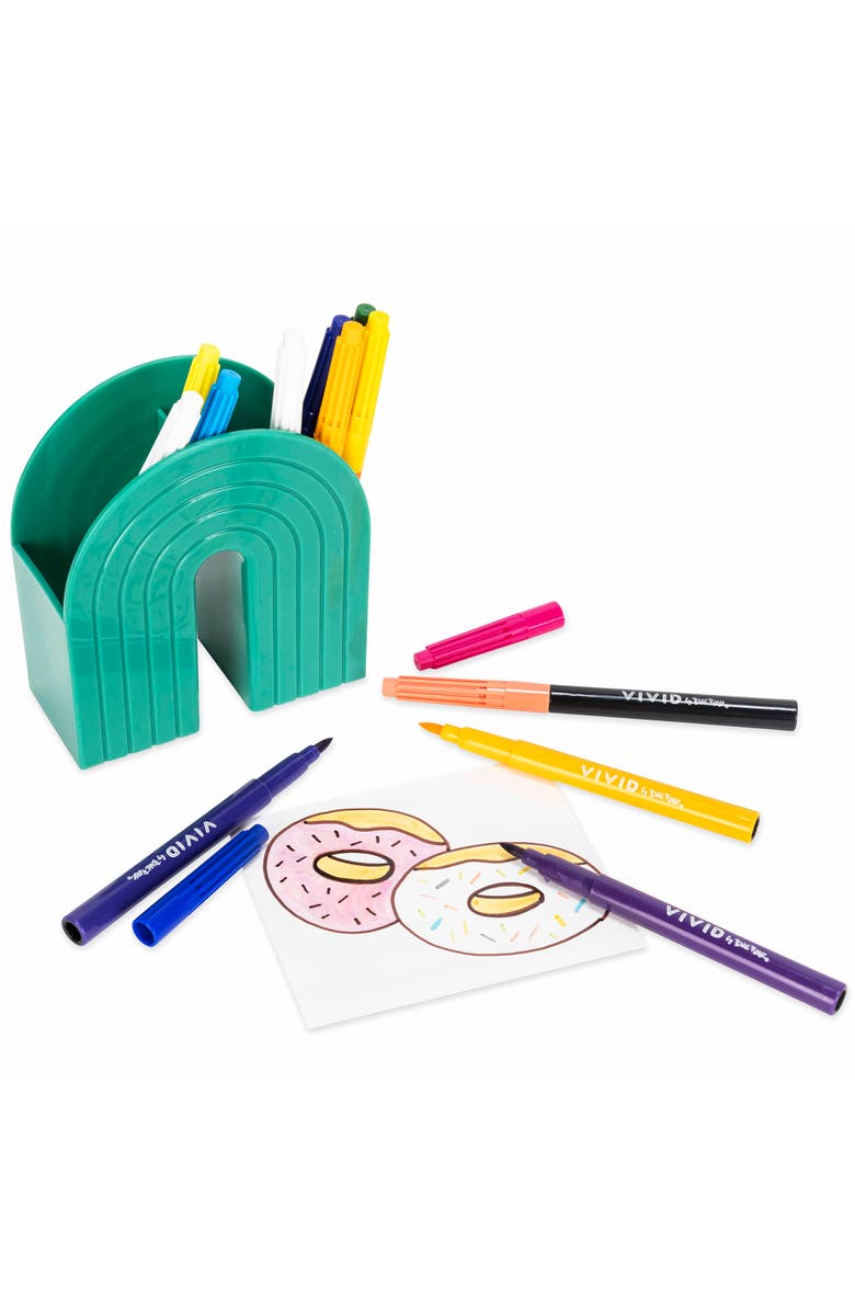 Brea Reese Vivid Color Changing Markers, 10 Color & 2 Magic Ink Markers, Alternate, color, Multicolored