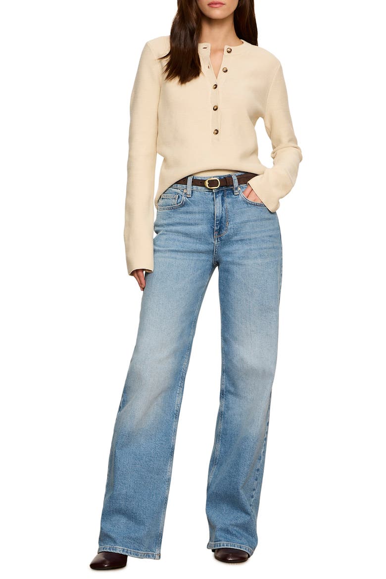 Everyday Henley Sweater, Alternate, color, BONE WHITE