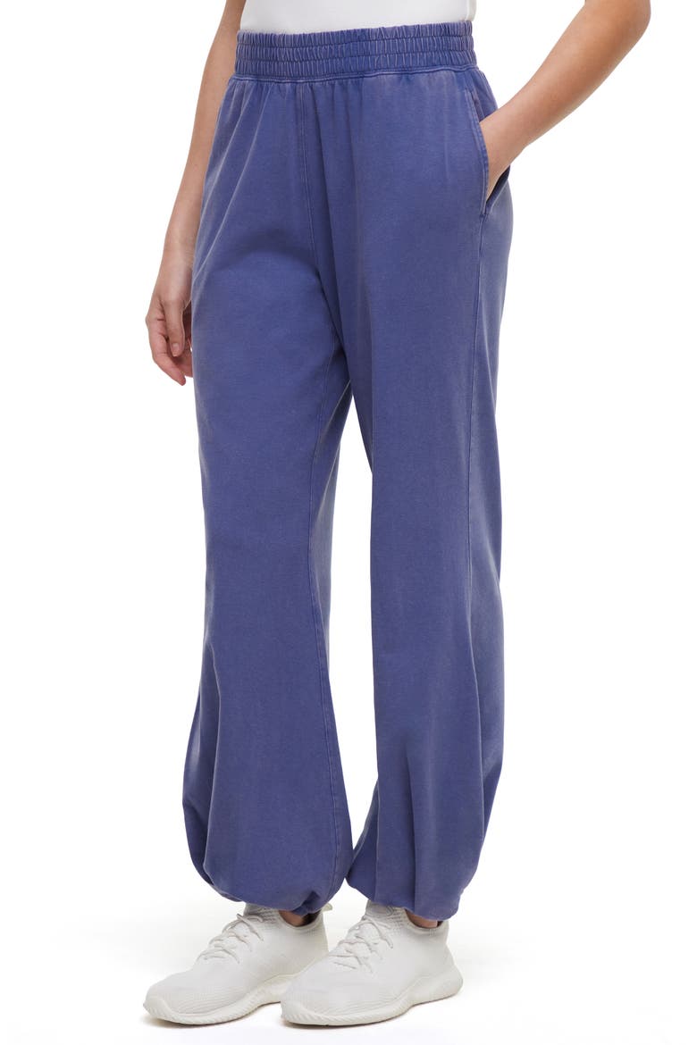Aleyna Knit Sweatpants, Alternate, color, GRAY BLUE