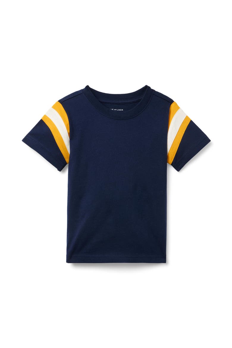 Stripe Sleeve Tee, Main, color, Blue