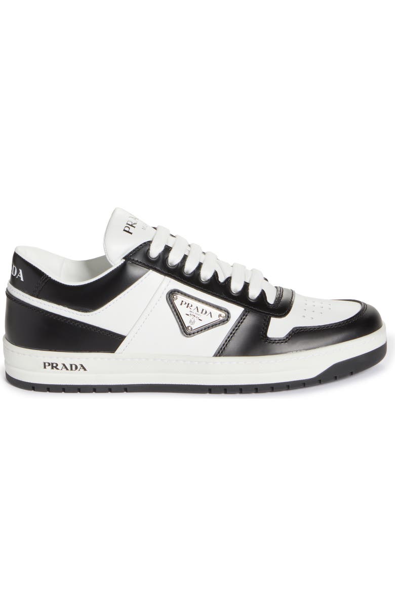 Prada Downtown Logo Low Top Sneaker, Alternate, color,