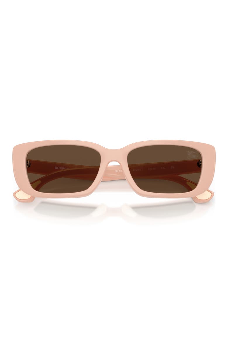 Kids' 50mm Rectangular Sunglasses, Alternate, color, PINK / DARK BROWN