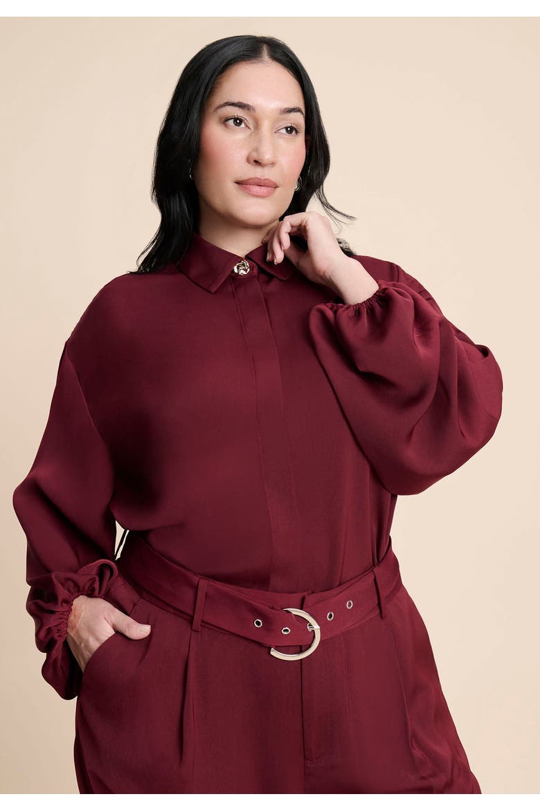 High Low Hem Tunic, Alternate, color, ZINFANDEL