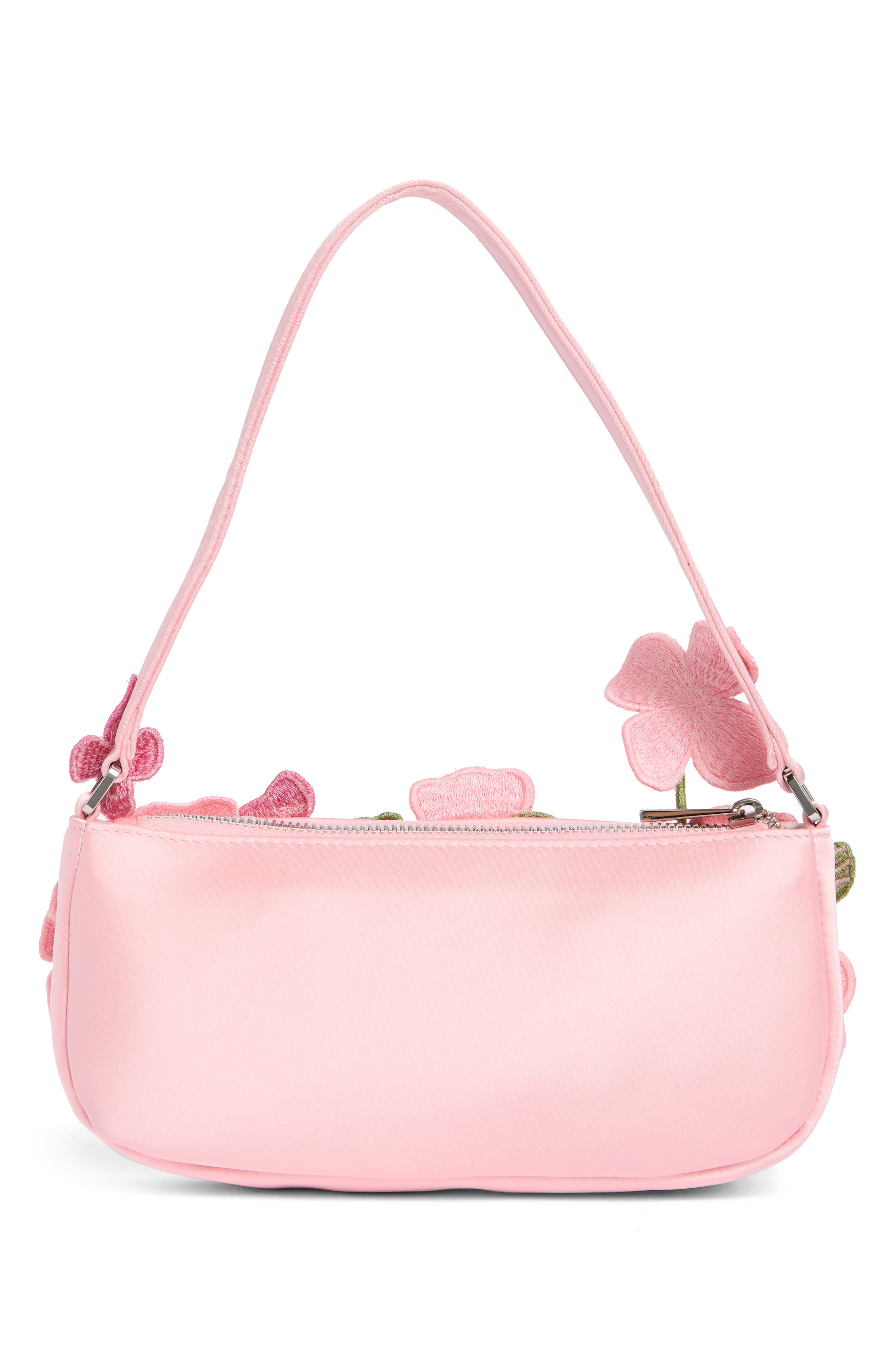 Leona Beaded Embellished Shoulder Bag, Alternate, color, PINK