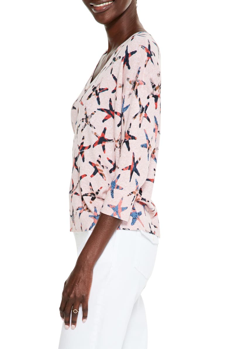 NIC+ZOE Stargazing Cotton & Linen Blend Sweater, Alternate, color,