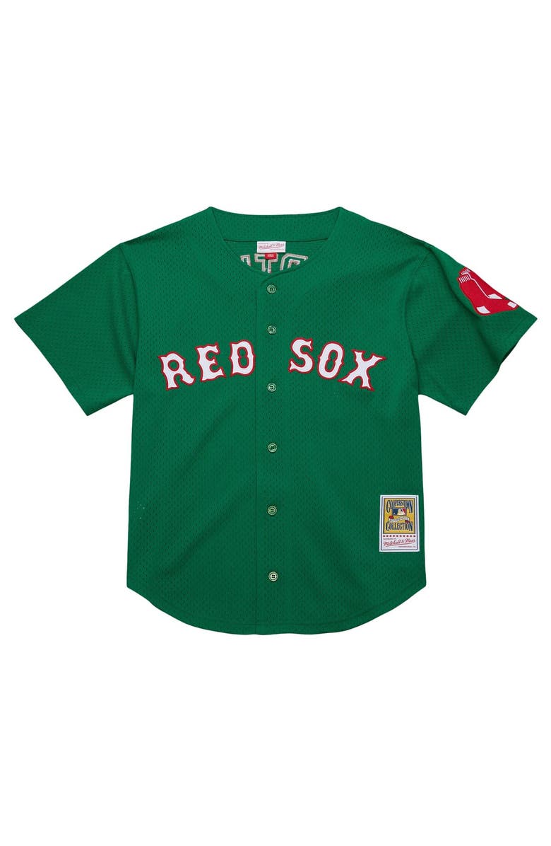 Mitchell & Ness Men's Mitchell & Ness David Ortiz Kelly Green Boston Red Sox Cooperstown Collection Mesh Batting Practice Jersey, Alternate, color, 