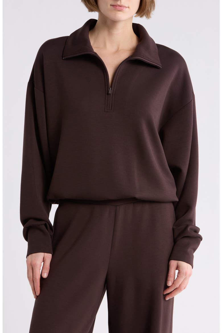 Z by Zella Whisper Knit Half Zip Sweatshirt (Women) | Nordstromrack
