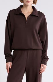 Z by Zella Whisper Knit Half Zip Sweatshirt