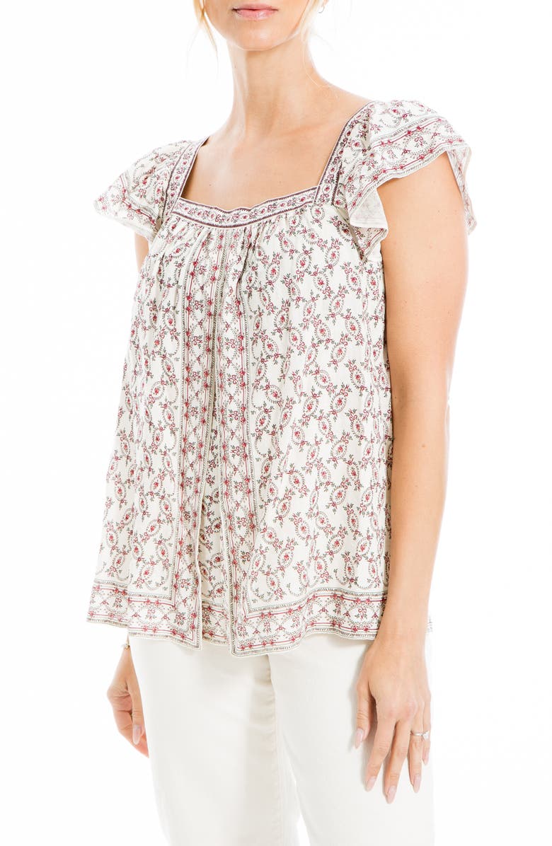 MAX STUDIO Flutter Sleeve Top, Alternate, color,