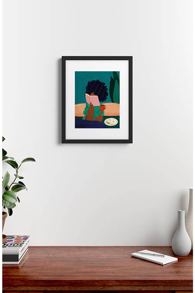 Stay Home #5 Framed Wall Art, Alternate, color, BLUE