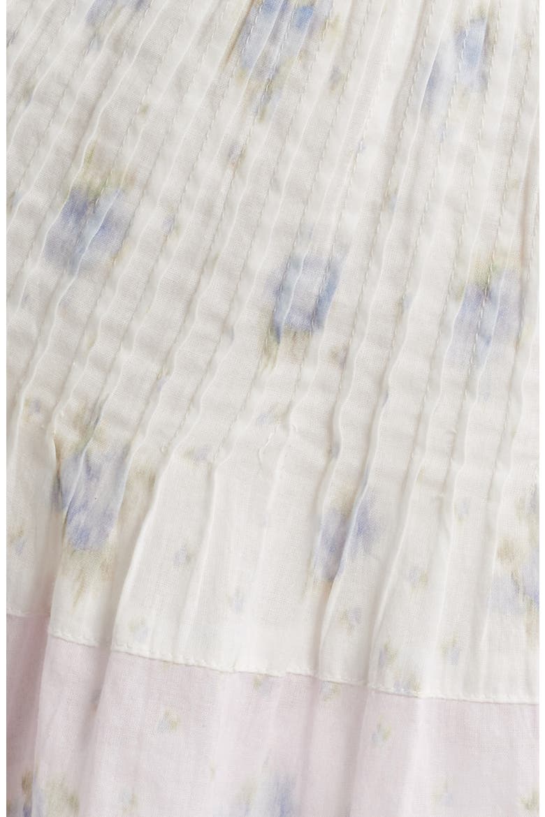 Winfrey Smocked Lace Long Sleeve Minidress, Alternate, color, LILAC VANILLA