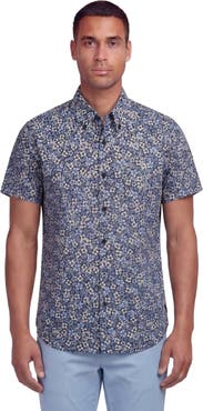 Lords of Harlech Floral Field Mens Printed Button Up Shirt