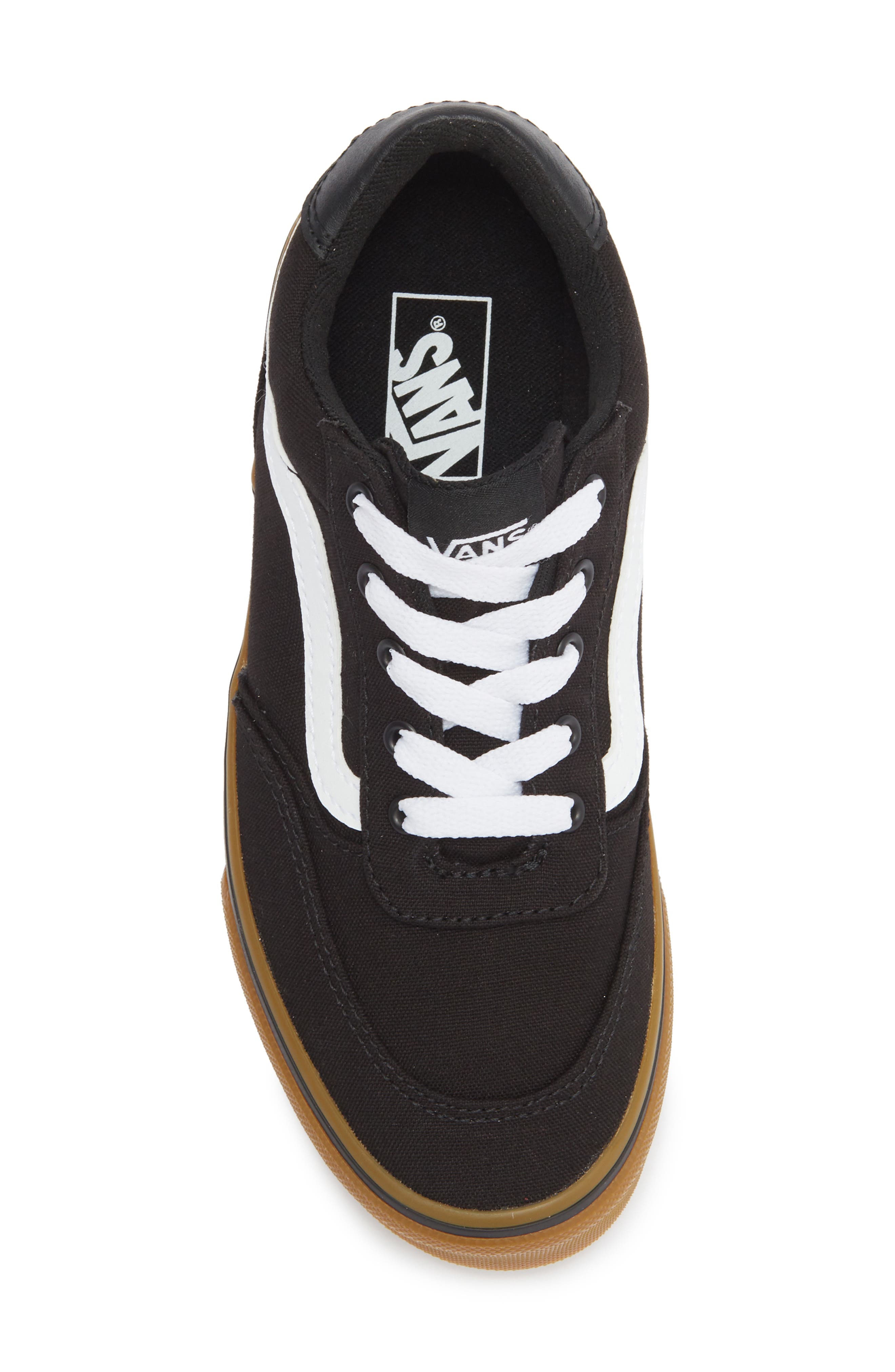 Vans Kids' Brooklyn Sneaker, Alternate, color, Black/Gum