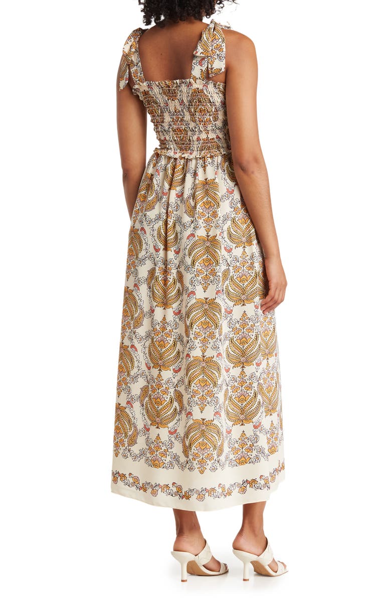 MAX STUDIO Tie Strap Smocked Dress, Alternate, color, 