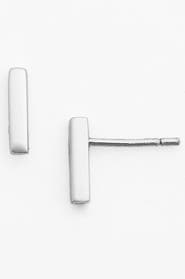 Argento Vivo Sterling Silver Argento Vivo Bar Stud Earrings