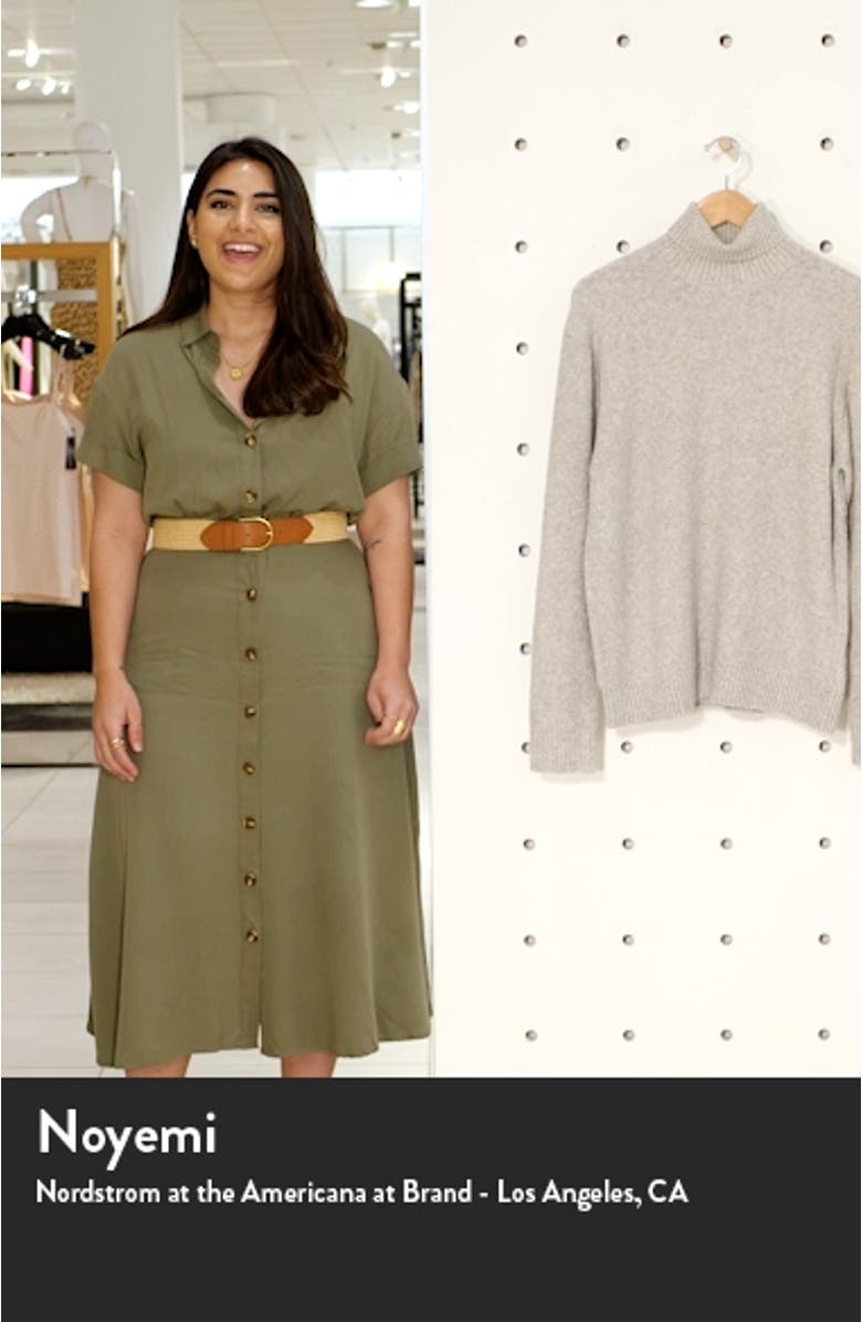 Bouclé Cotton Blend Turtleneck Sweater, sales video thumbnail