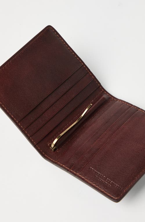 Brunello Cucinelli Leather Wallet In Burgundy