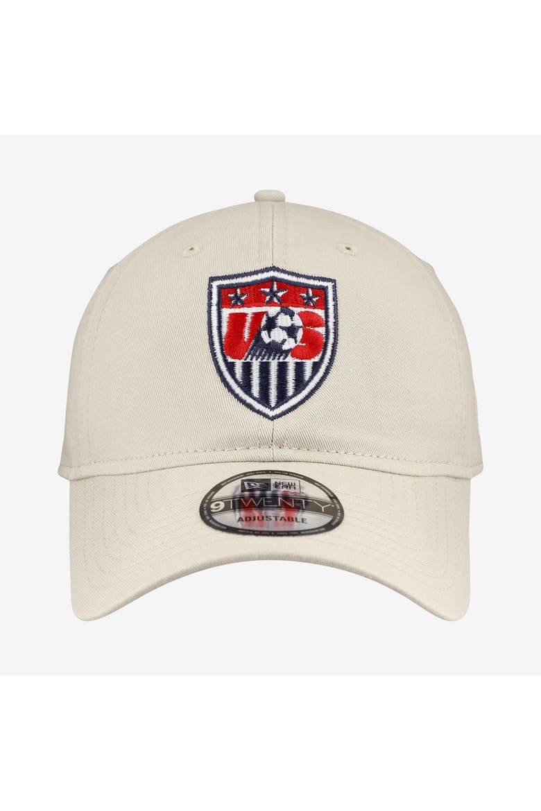 Men's New Era Tan USMNT 1995 9TWENTY Adjustable Hat, Alternate, color, Tan