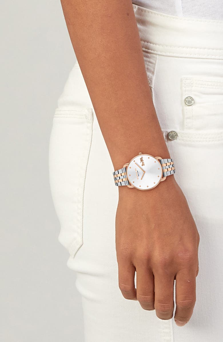 COACH Elliot Bracelet Watch, Alternate, color, White