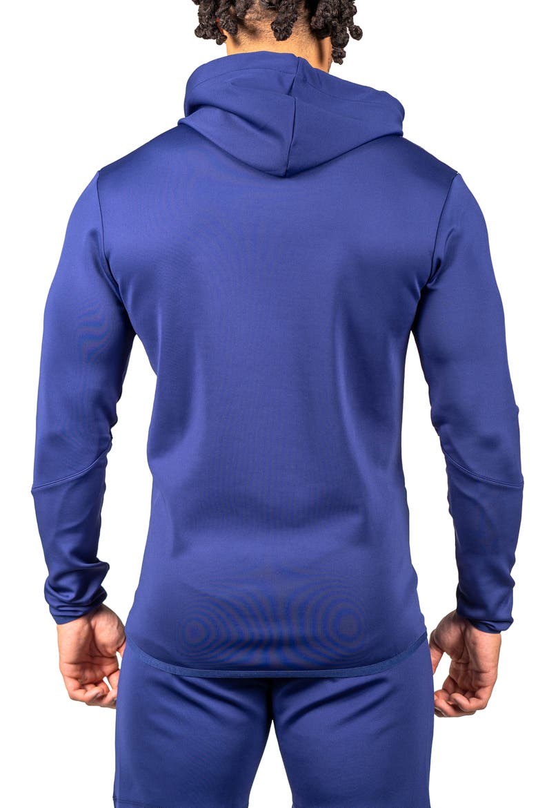 Shield Blue Zip Hoodie, Alternate, color, BLUE