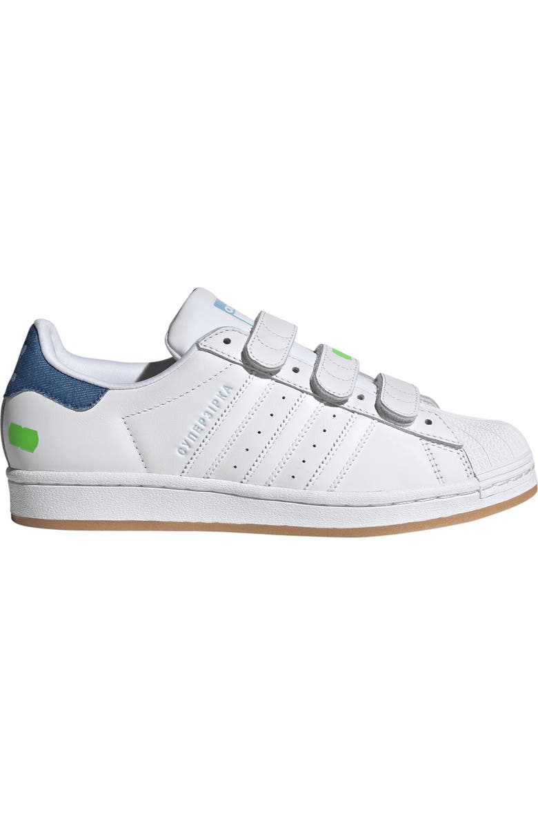 adidas x KSENIASCHNAIDER Superstar Sneaker, Main, color, Ftwr White