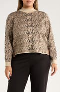 Lysse Declan Mock Neck Jacquard Sweater
