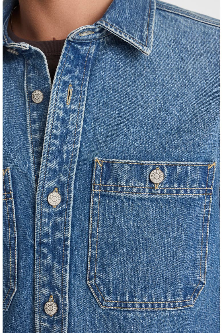 Denim Shirt Jacket, Alternate, color, SALVATORE WASH