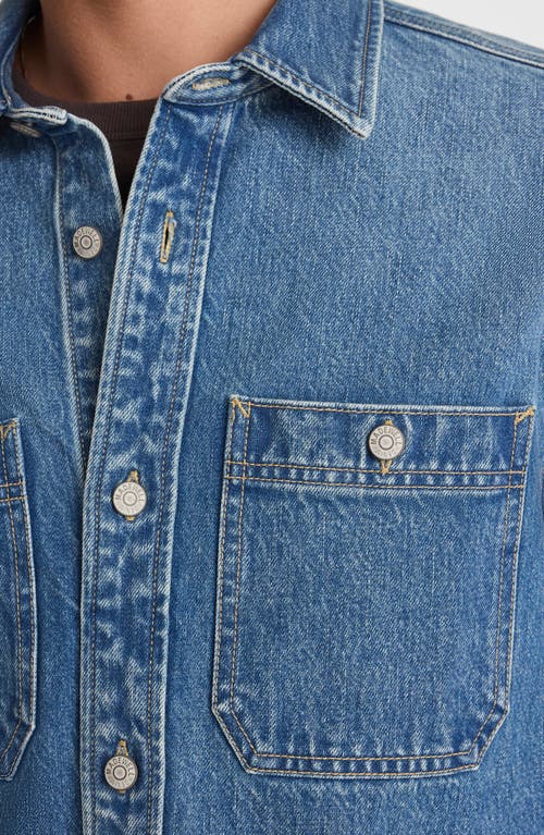 Madewell Denim Shacket In Salvatore Salvatore Wash In Multi